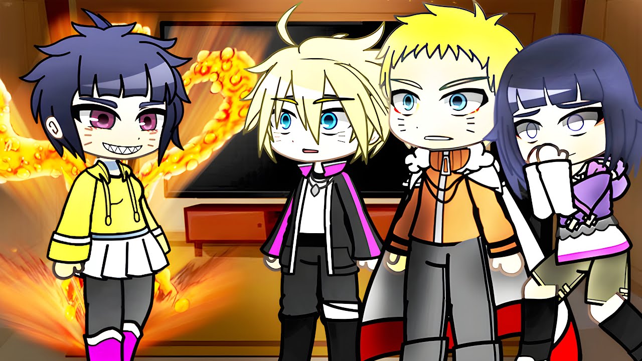 Naruto's family react to Himawari // Two Blue Vortex //Gacha React
