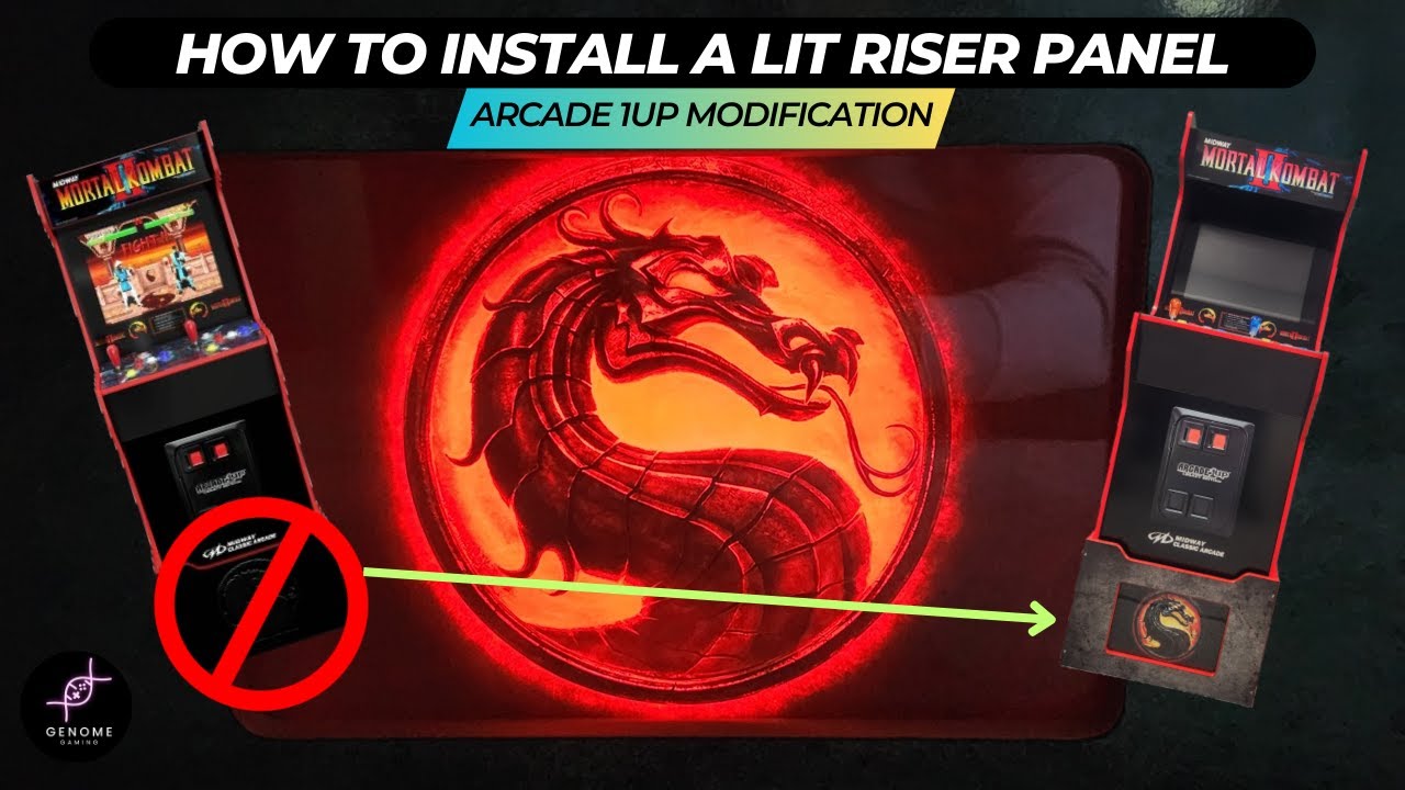 How to install a Light Up Riser on an Arcade 1up