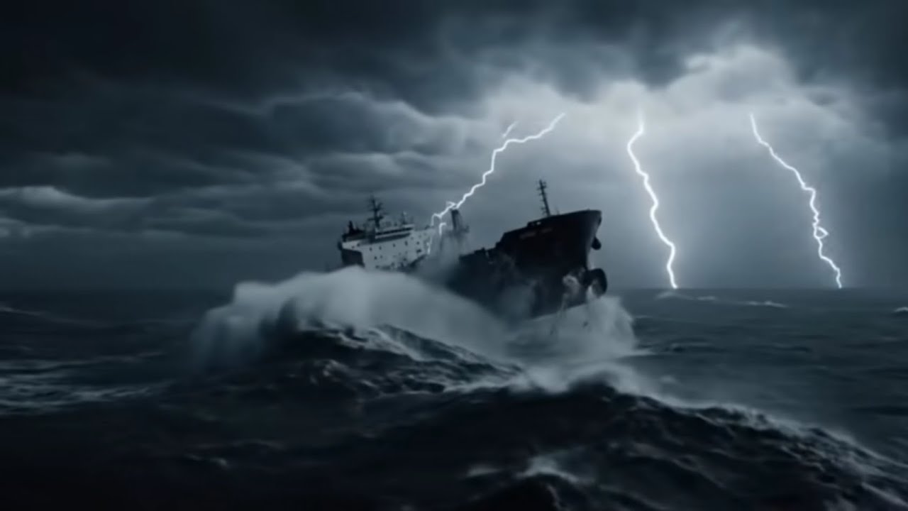Deadly Sea Storm 😱 | Ship Struggling to Survive