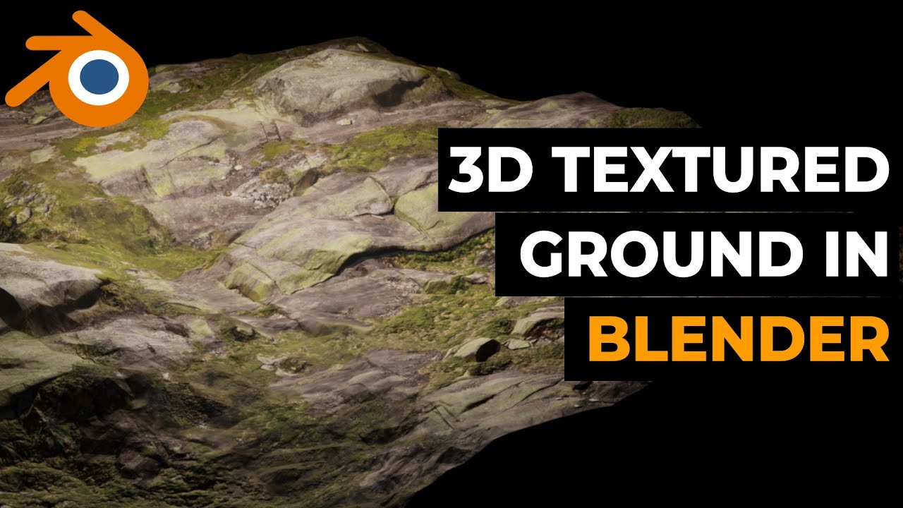 Realistic 3D Textured Ground in Blender | Blender 2.8 Tutorial | Beginners