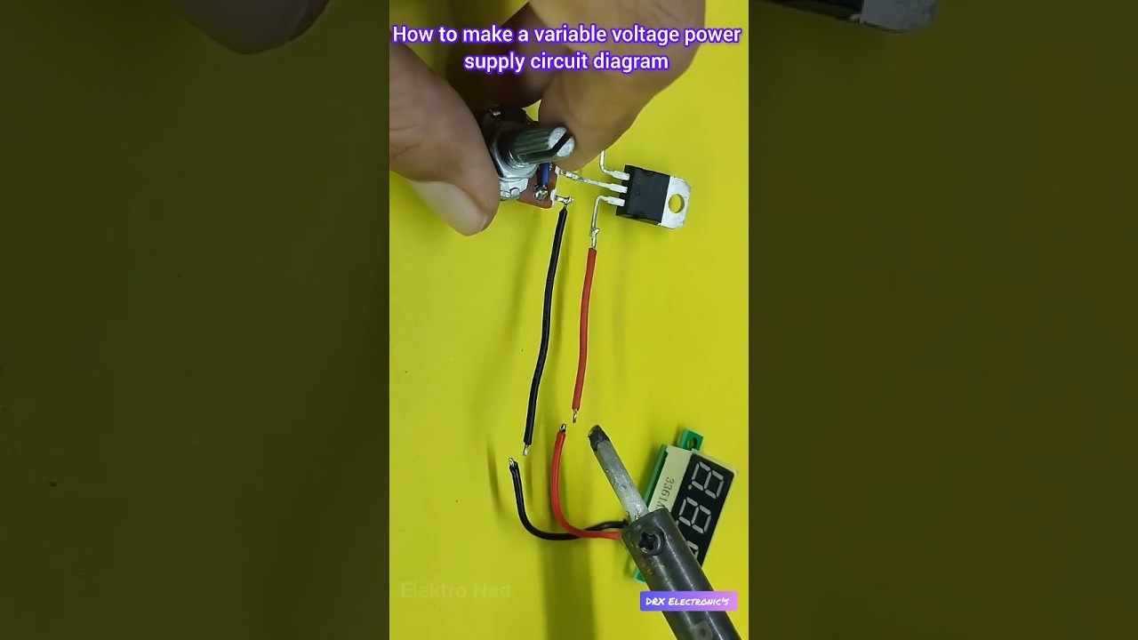 how to make a variable voltage power supply circuit diagram