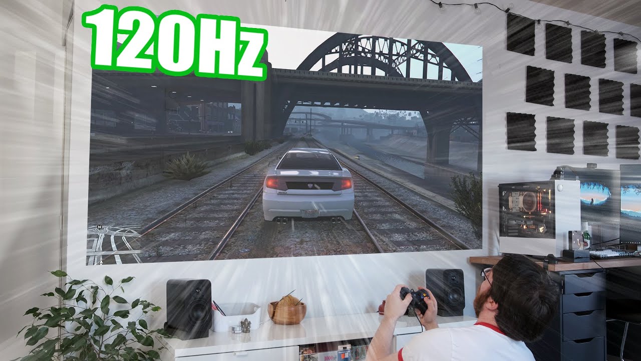 ULTIMATE 100'' 120Hz PC gaming setup: Ft. BenQ TH685 gaming projector