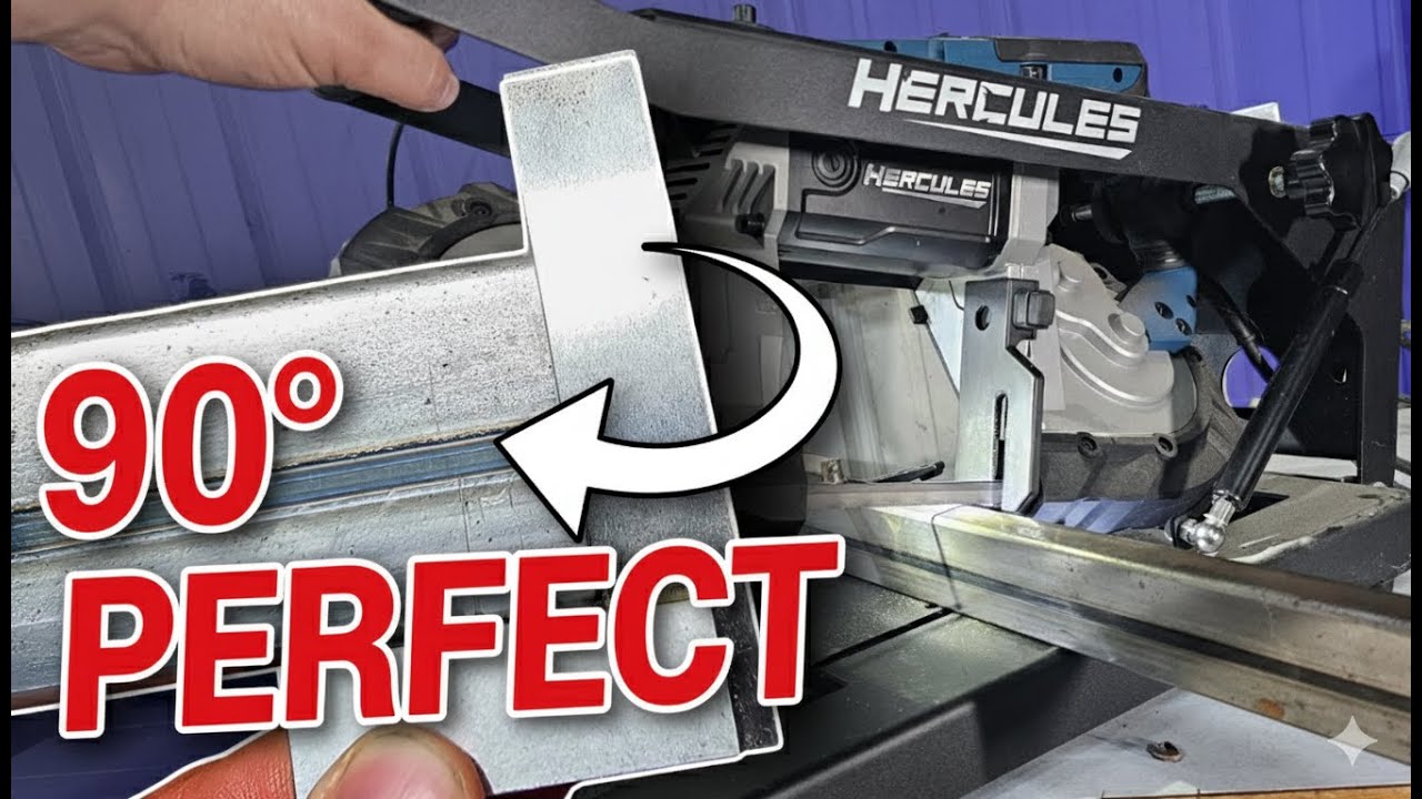 Can the Hercules Bandsaw and Stand Cut Straight? It Can, Here’s How! - Hercules Portable Bandsaw