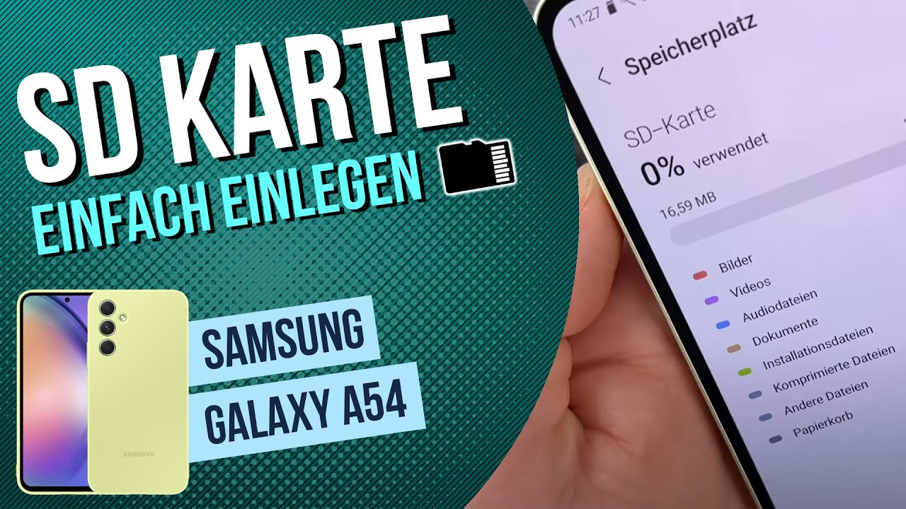 Samsung Galaxy A54 microSD-Karte einlegen