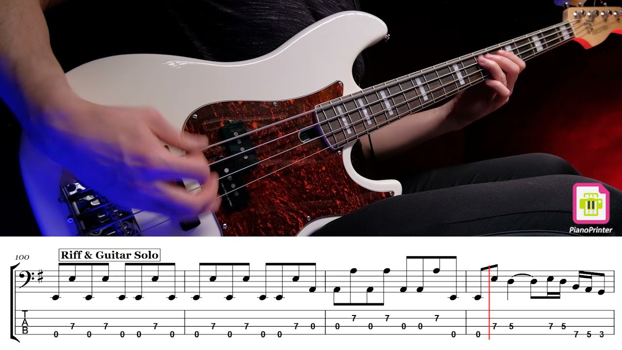 Kiss - I Was Made For Lovin' You Standard Tuning Bass Cover | Tabs & Sheet Music