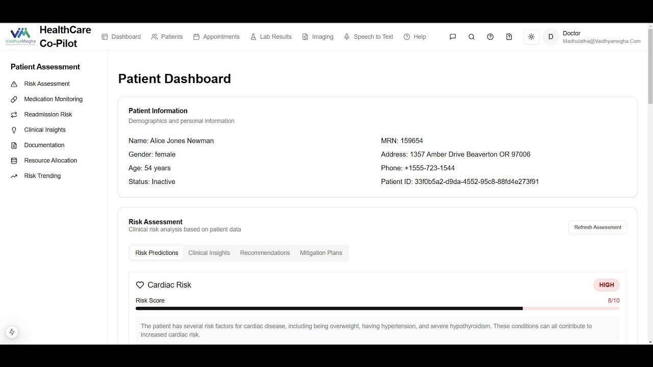 Agentic HealthCare Co-Pilot: AI-Powered Clinical Decision Support with SMART on FHIR