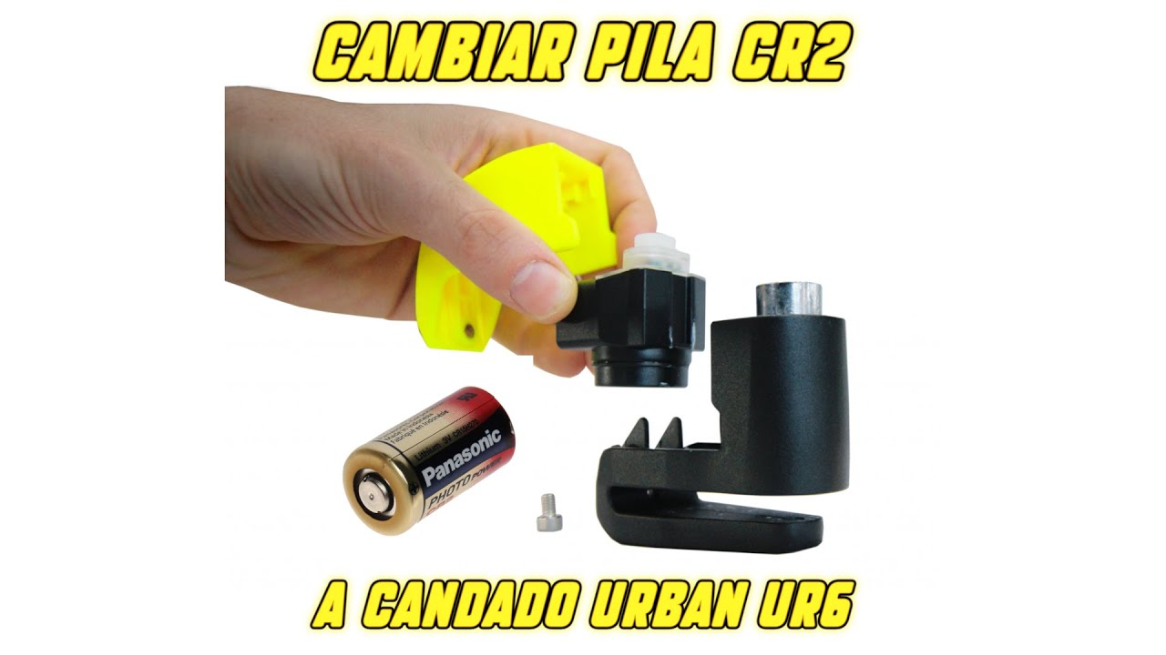 Cómo cambiar la pila CR2 del candado URBAN UR6