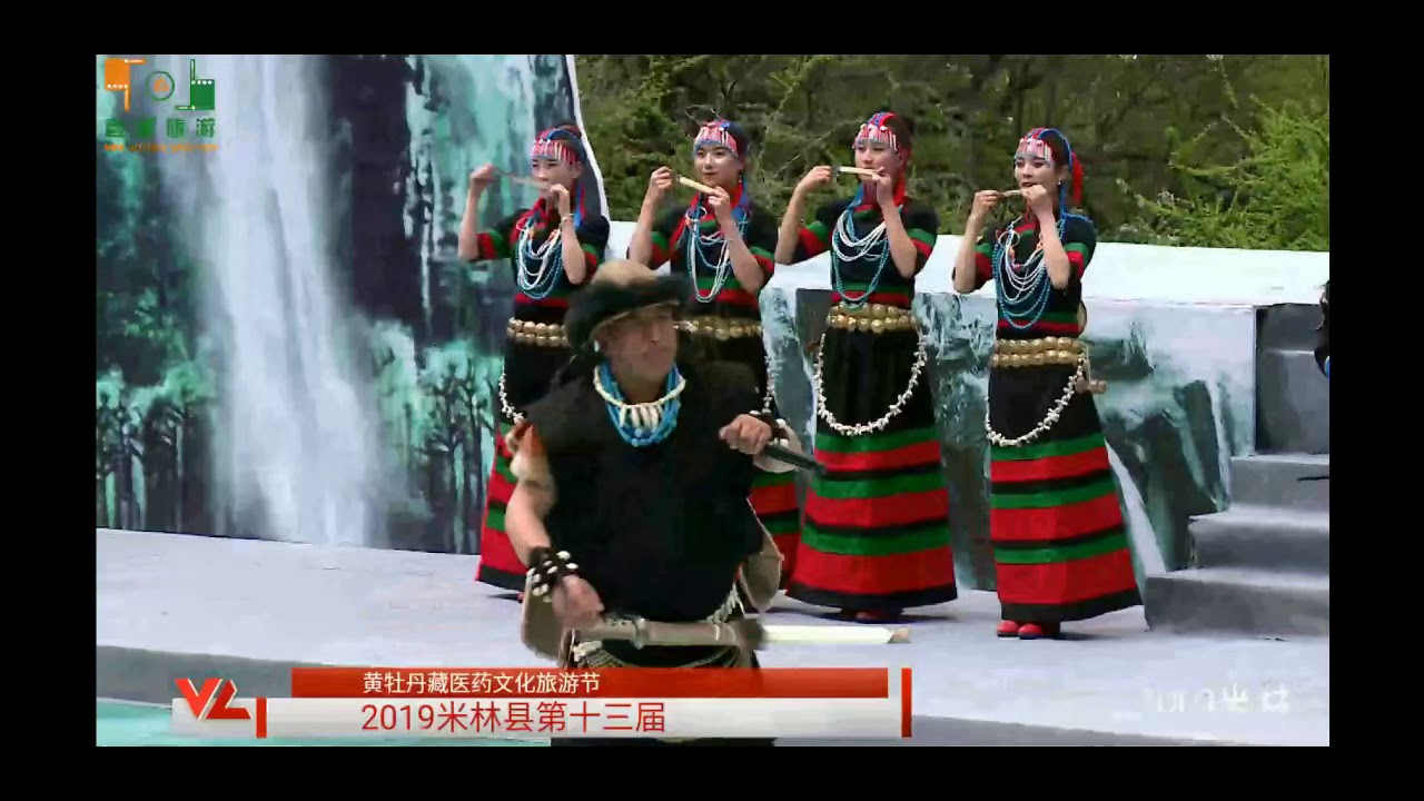 LHOBA BOKAR PERFORMING ON NYINGCHI PEACH BLOOSOM FESTIVAL///LHOBA-TANI TV