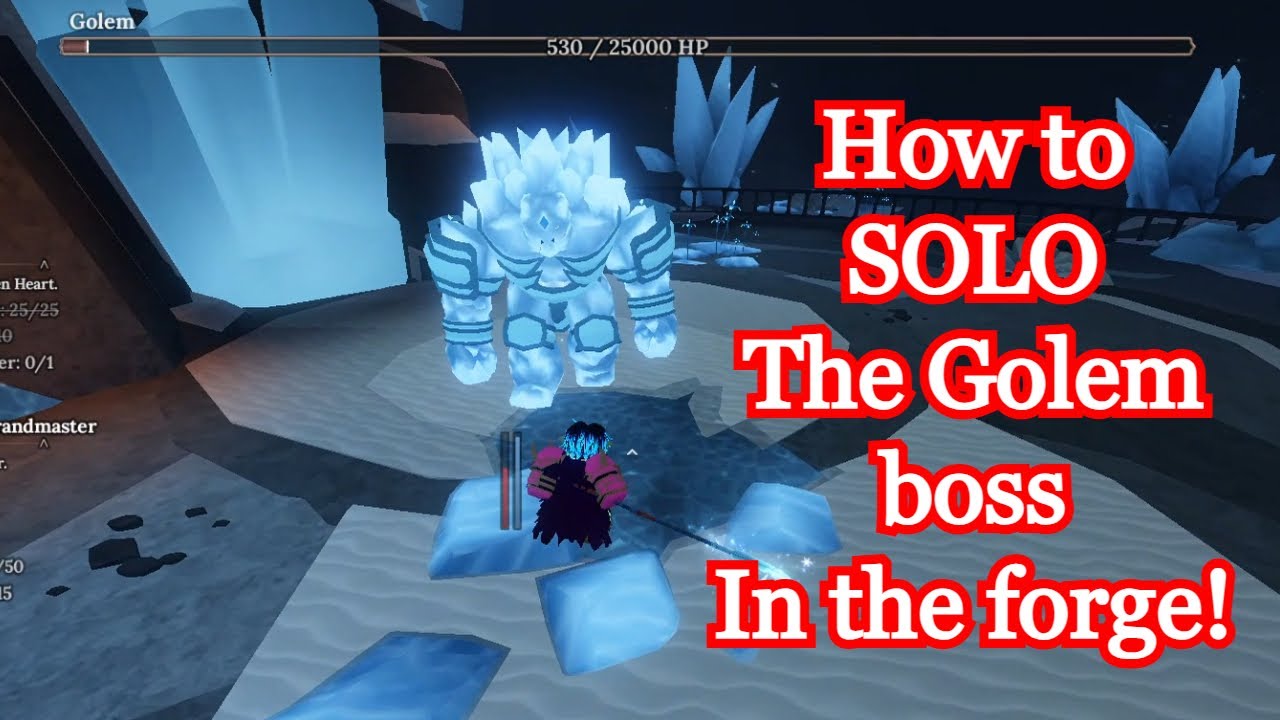 This is how YOU can solo the golem in the forge!