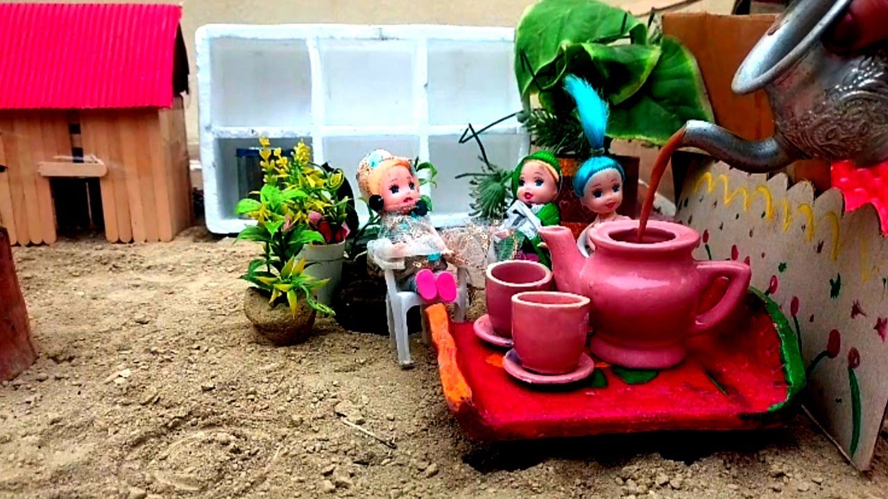 miniature breakfast chai paratha recipe, miniature village style chai paratha, miniature cooking