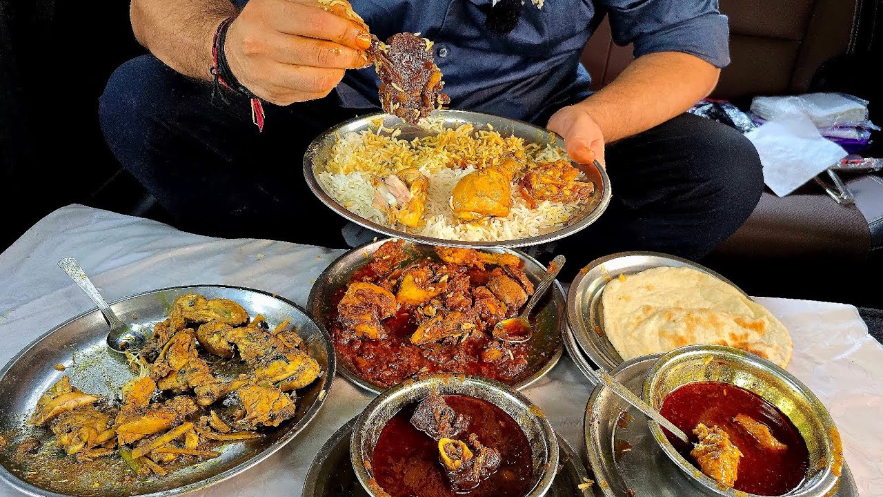 Mashu Ka Masala Chicken Aur Mutton Chawal | Mashu Da Dhaba Kathua Jammu | kathua food tour