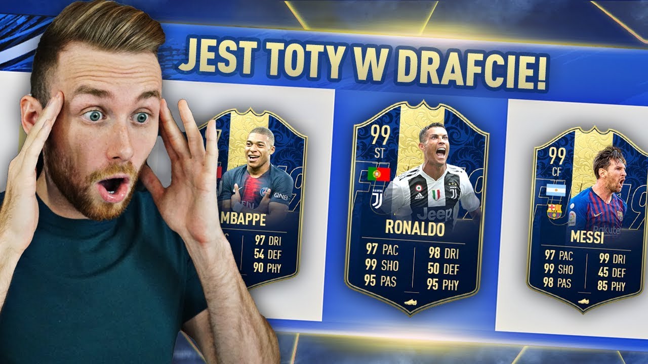 MAMY TOTY W DRAFCIE! RONALDO 99, MESSI 99, MBAPPE 97!