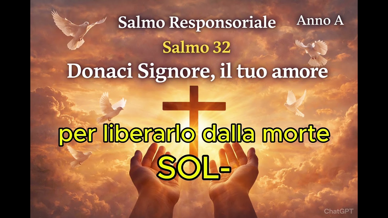 Donaci Signore, il tuo amore (Salmo 32) | Salmi Cantati - Mario Maneri