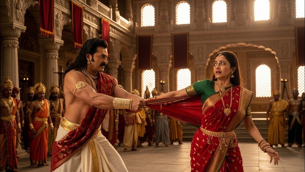 द्रौपदी चीर हरण |Mahabharat का सबसे दर्दनाक क्षण|श्रीकृष्ण ने कैसे बचाई लाज?Ai animated story video 