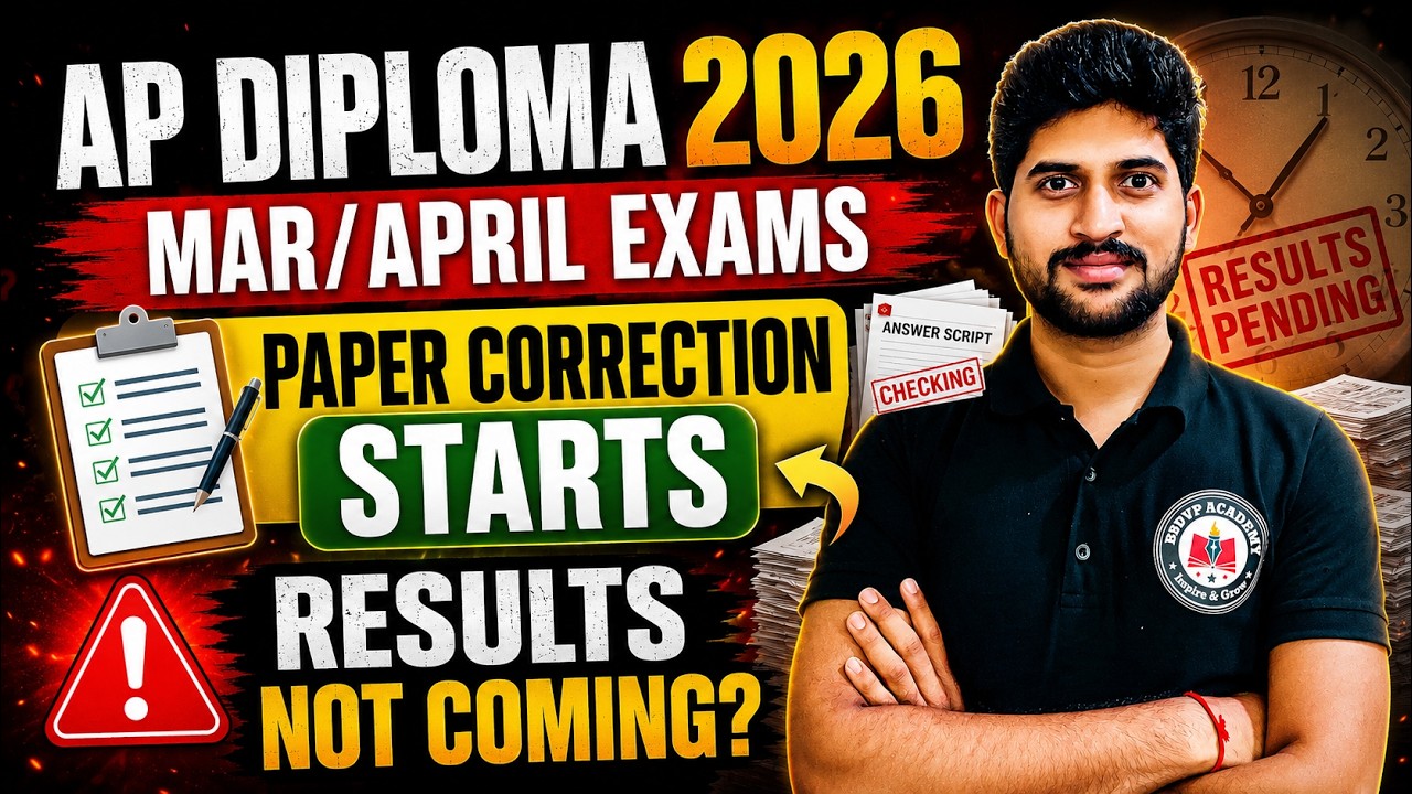 AP Diploma 2026 Results Delay? Paper Correction Starts Again! 😱