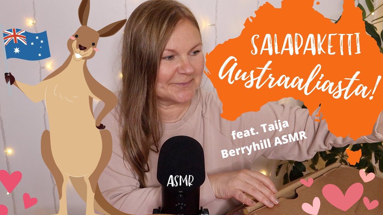 ASMR SUOMI💙WOOOW! Sain Taija Berryhill ASMR:ltä salapaketin - Ensimmäiset reaktiot - Ihana! Ihana!