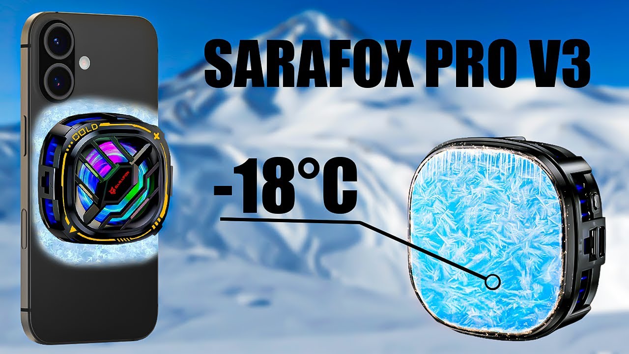 Кулер для телефона SARAFOX PRO V3. Охлаждение для смартфона | ОБЗОР