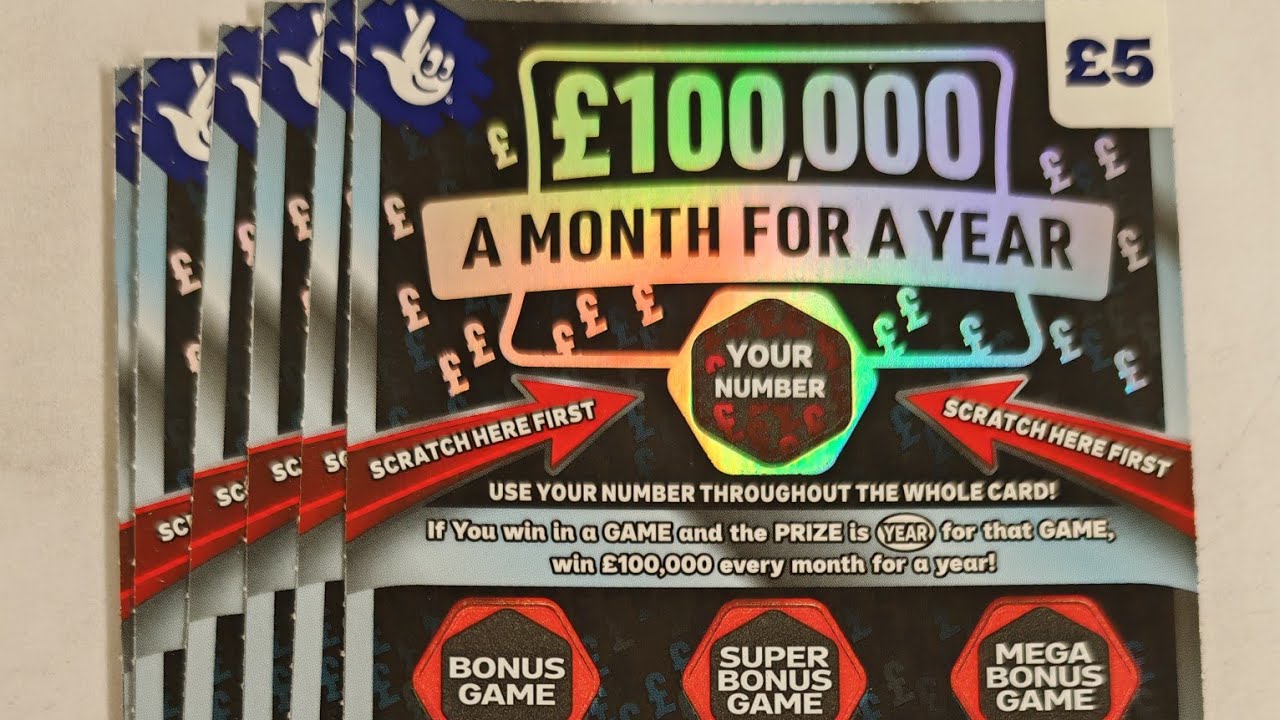 Новые скретч-карты &laquo;&pound;100 000 в месяц на год&raquo;, играем на &pound;30