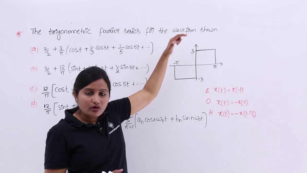 Fourier Series Representation Using Symmetry Problem