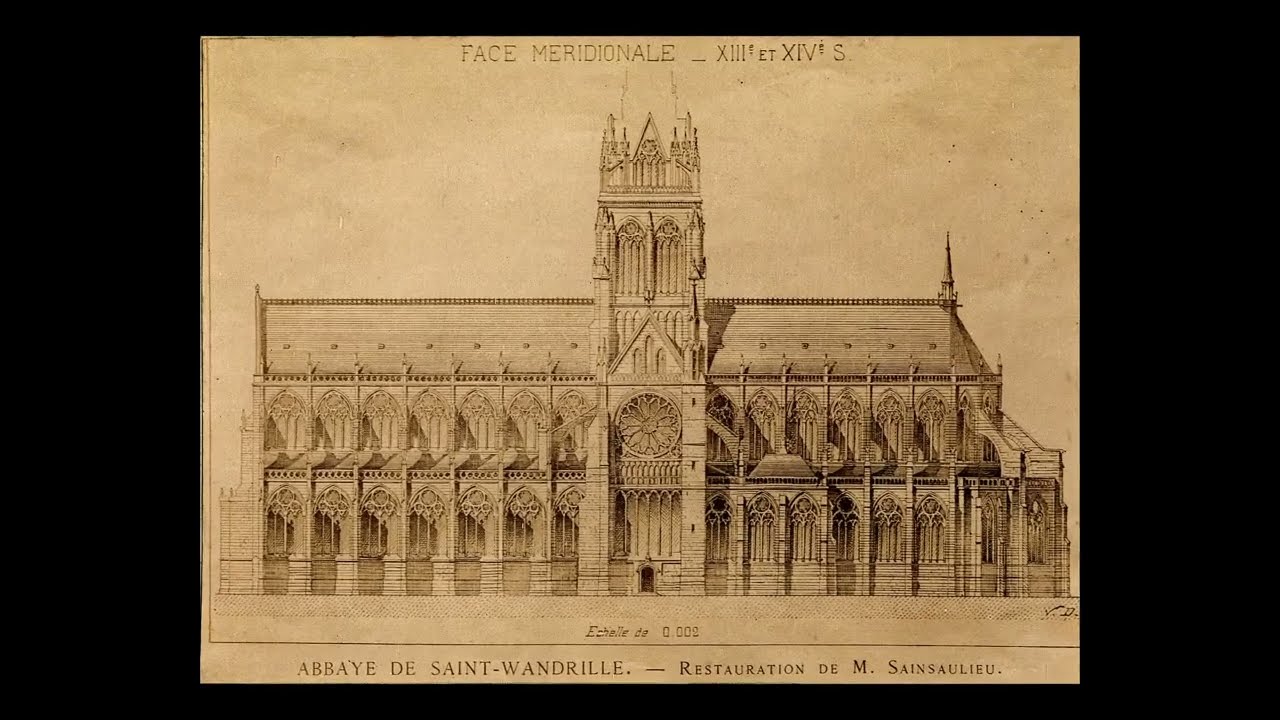 L'église abbatiale de l'abbaye Saint-Wandrille de Fontenelle