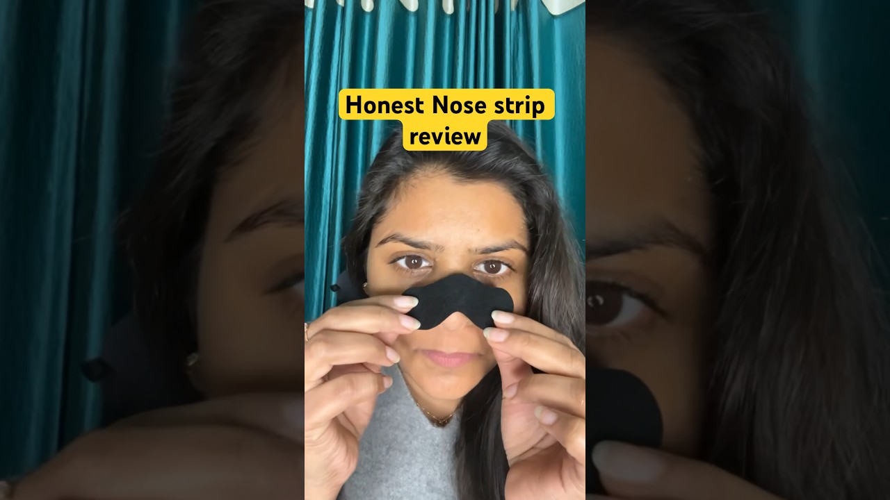 Honest Nose strip review #blackheadremoval #whiteheadremoval #nosestrips #skincare #beautyvlogger