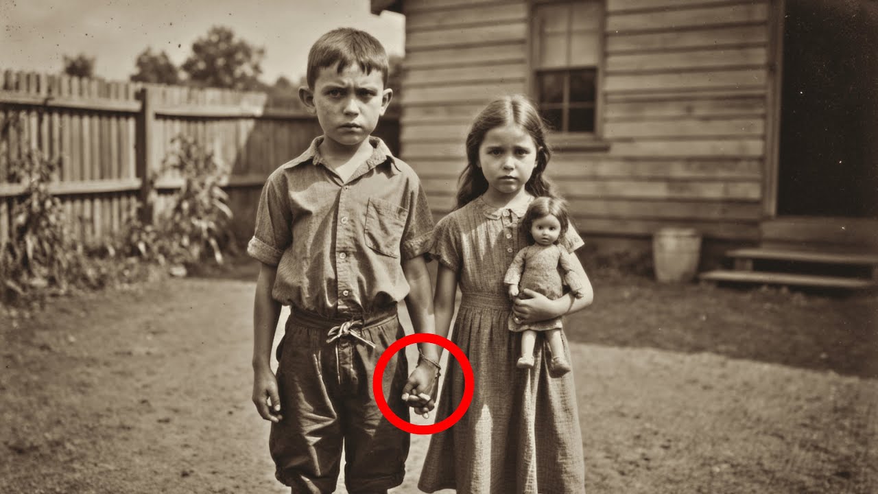 Last Photo of Siblings in Their Backyard in 1918 — The Next Day They Were Separated Forever…