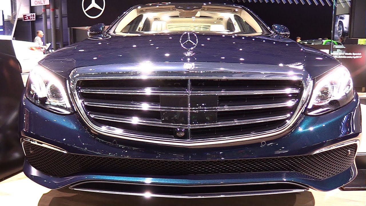 2017 Mercedes Benz E Class E300 Sedan 4Matic - Exterior Interior Walkaround -2017 New York Auto Show