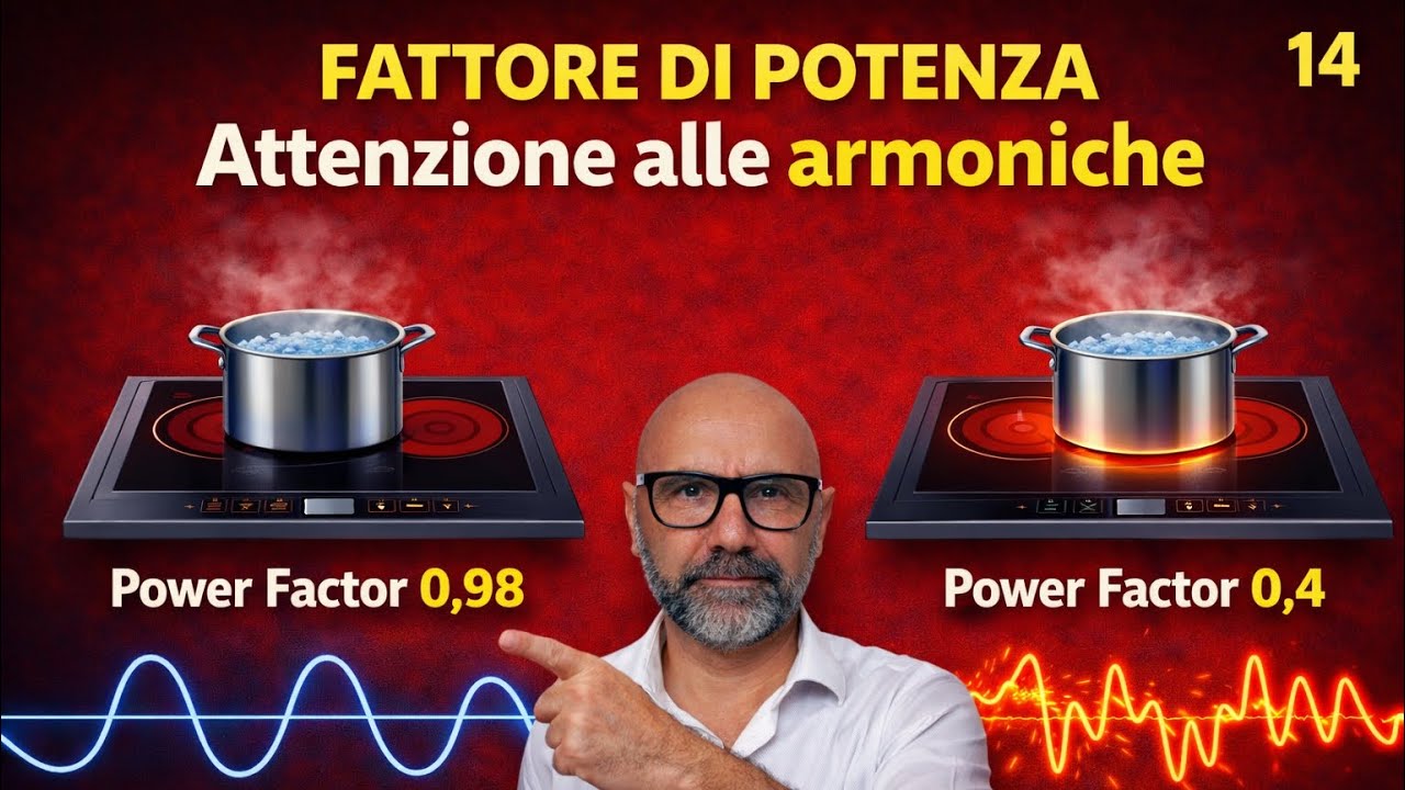 Il fattore di potenza nei carichi in alternata in presenza di armoniche non è uguale al cosfi