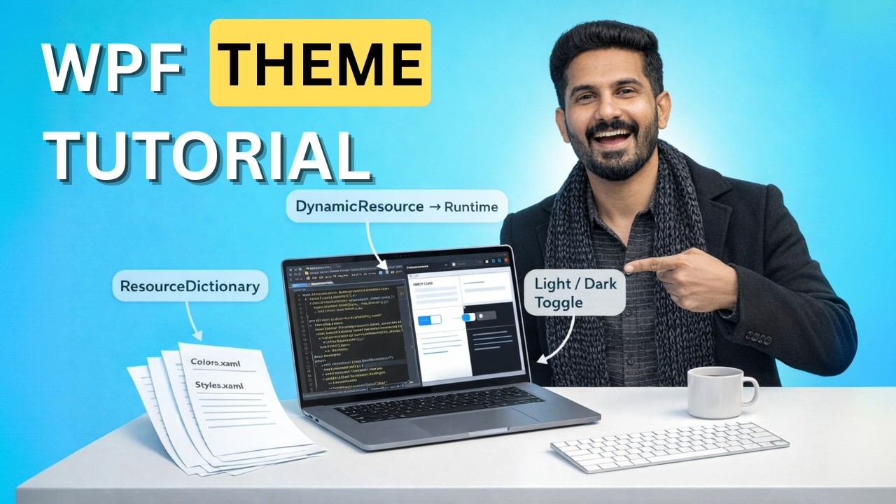 Учебное пособие по темной теме WPF &mdash; ResourceDictionary, переключение между светлой и темной тема...