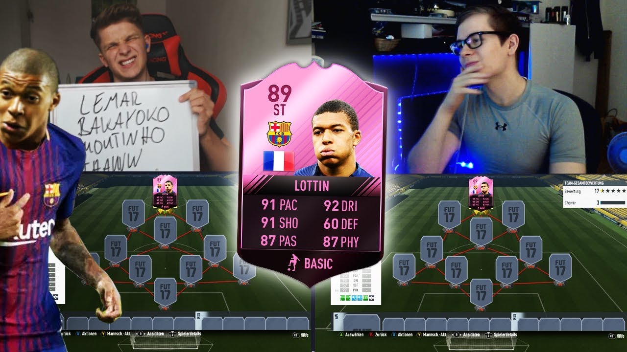 FIFA 17: FC BARCELONA MBAPPE TRANSFER PREDICTION SQUAD BUILDER SHOWDOWN vs FIFAGAMING 😱🔥😈
