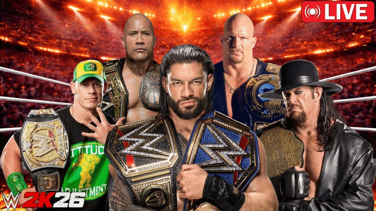 🔴 WWE 2K26 Universe Mode LIVE – WWE Action Out of Control!