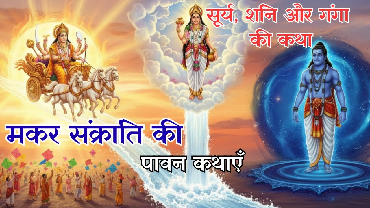 मकर संक्रांति की पावन कथाएँ | सूर्य-शनि मिलन, गंगा अवतरण और विष्णु कथा | Makar Sankranti Katha