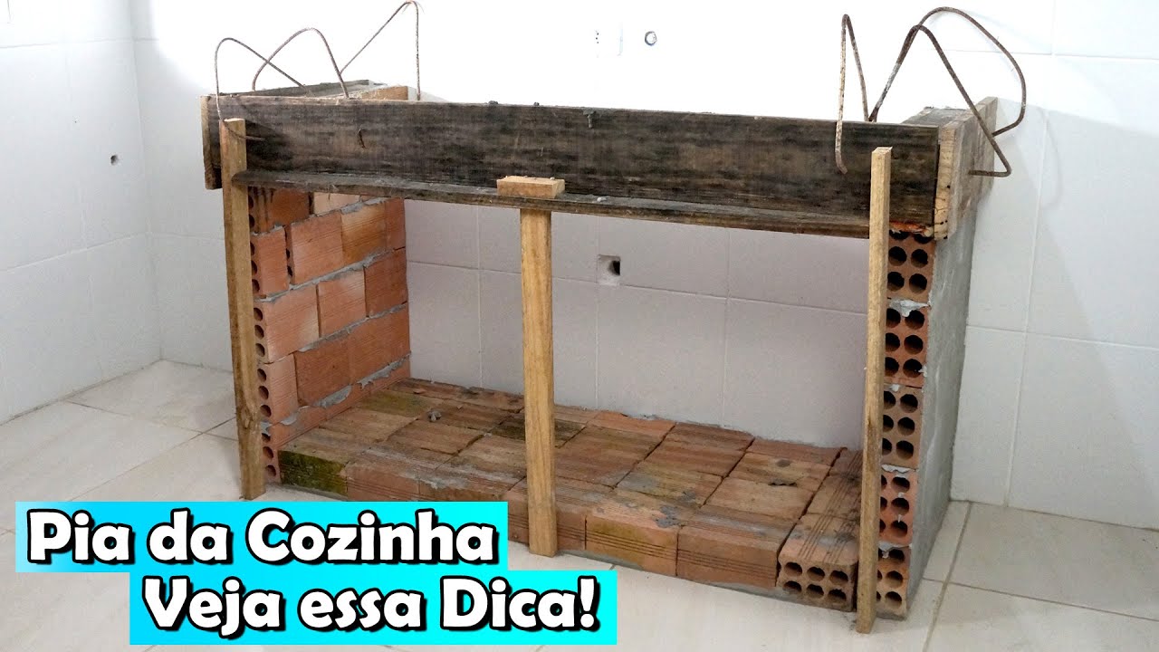 Como Fazer Pia da Cozinha de Alvenaria - Dicas do Fernando #1