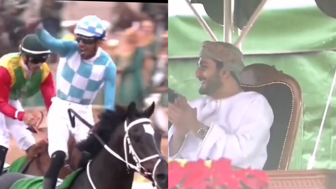 تفاعل السيد ذي يزن مع إثارة سباق الخيل 🏇🔥