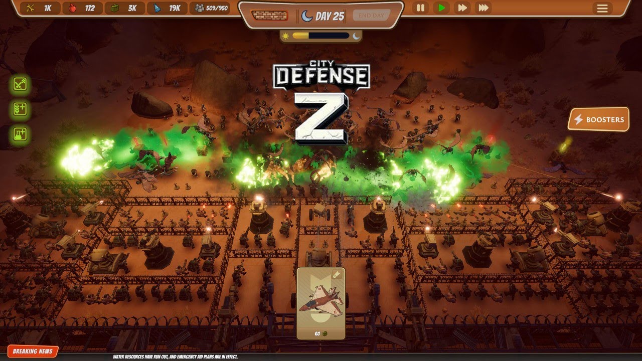 City Defense Z Gameplay | Zombie Survival | Roguelite Base-Building