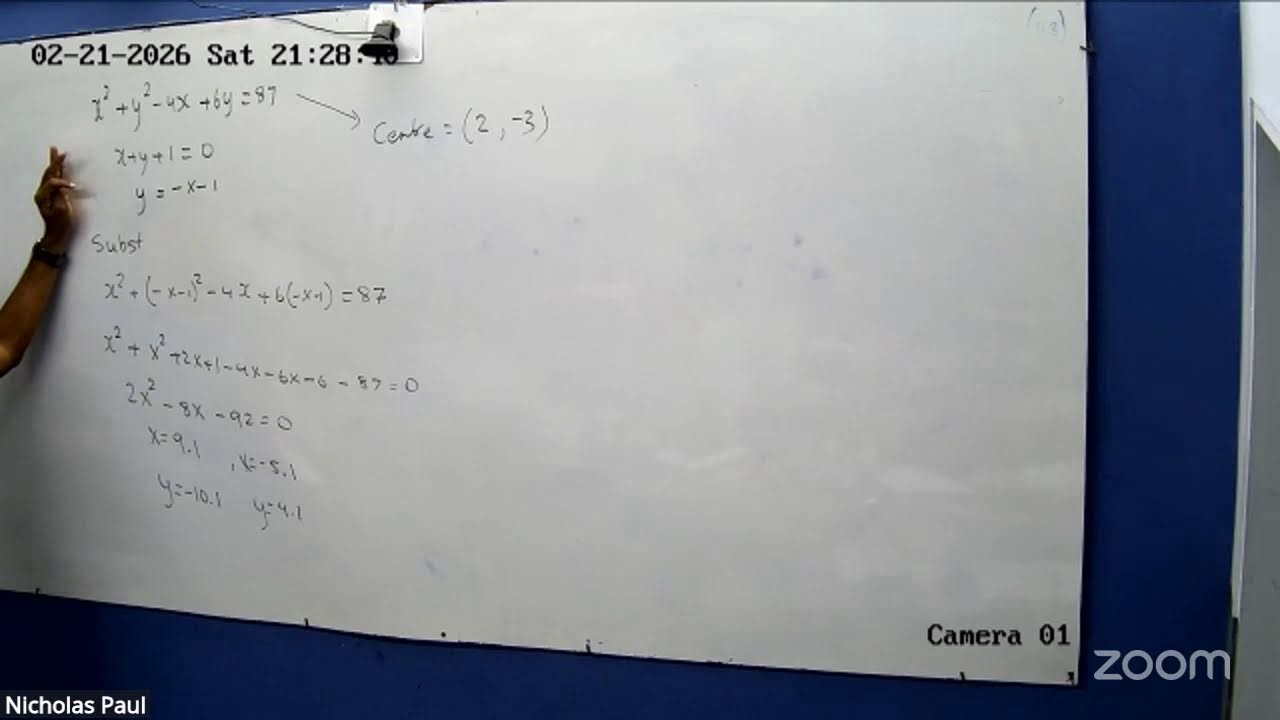 CSEC Additional Mathematics Circles