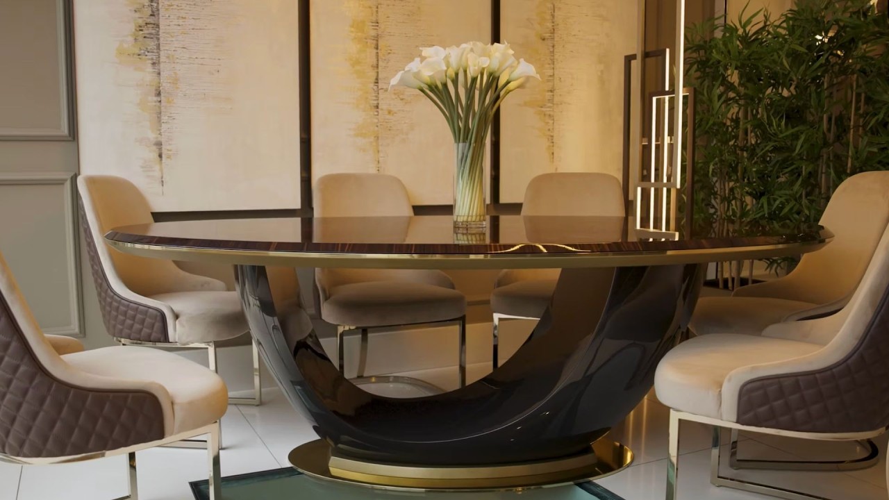 Luxury dining table designed using AI brought to reality by Juliettes Interiors