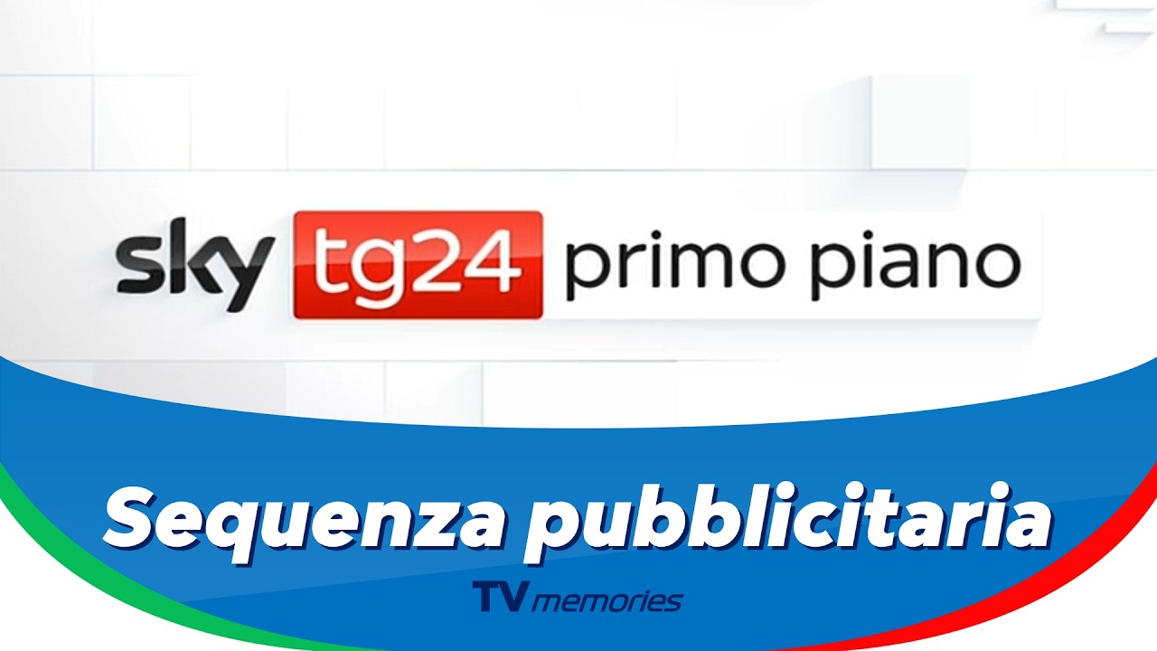 Sky TG24 Primo Piano - Sequenza pubblicitaria con nuova grafica [15 febbraio 2026, ore 10:24]