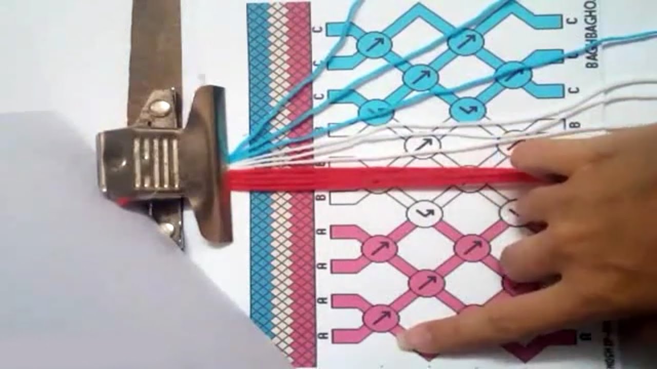 آموزش کامل بافت دستبند دوستی - دستبند نخی