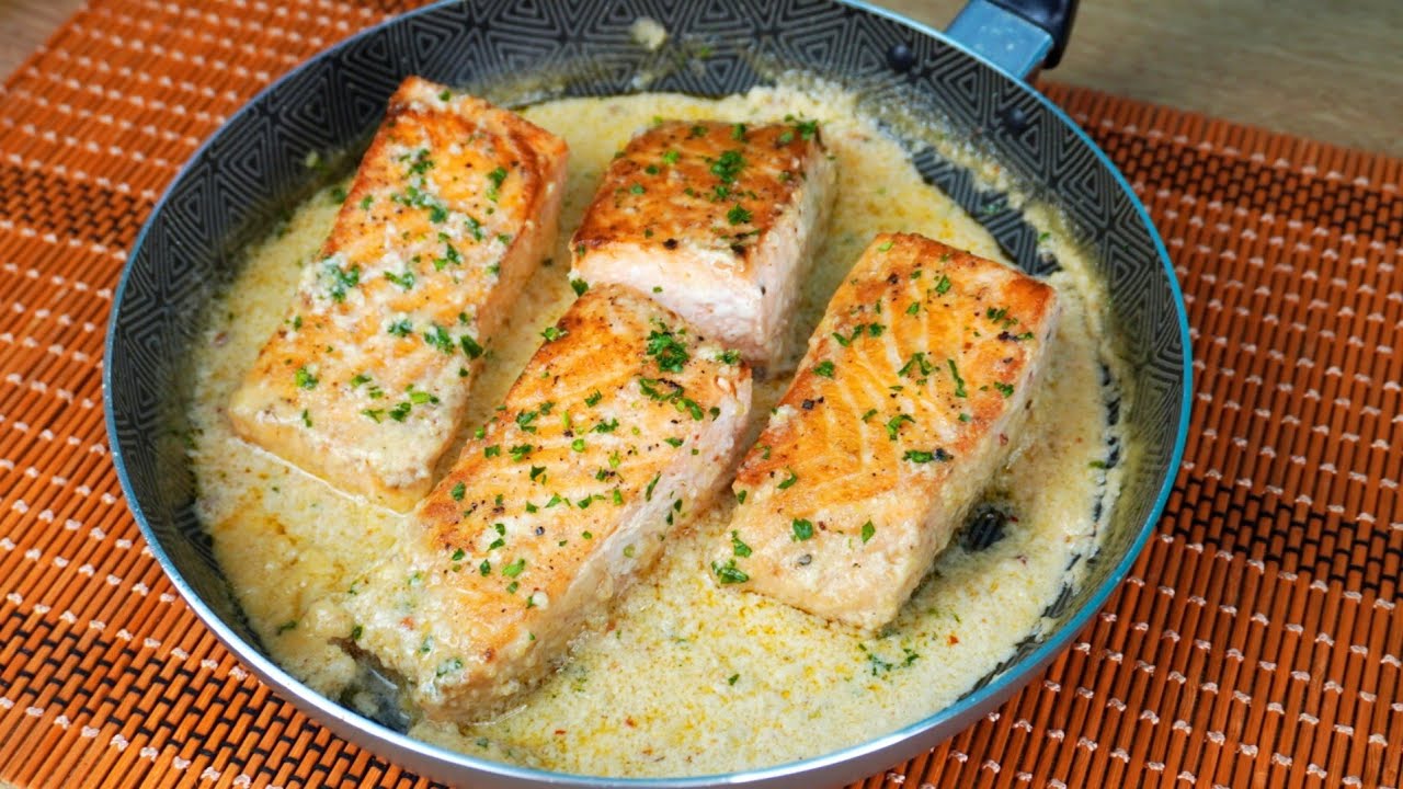SALMON EN SALSA DE COCO Delicioso Y FACIL DE PREPARAR