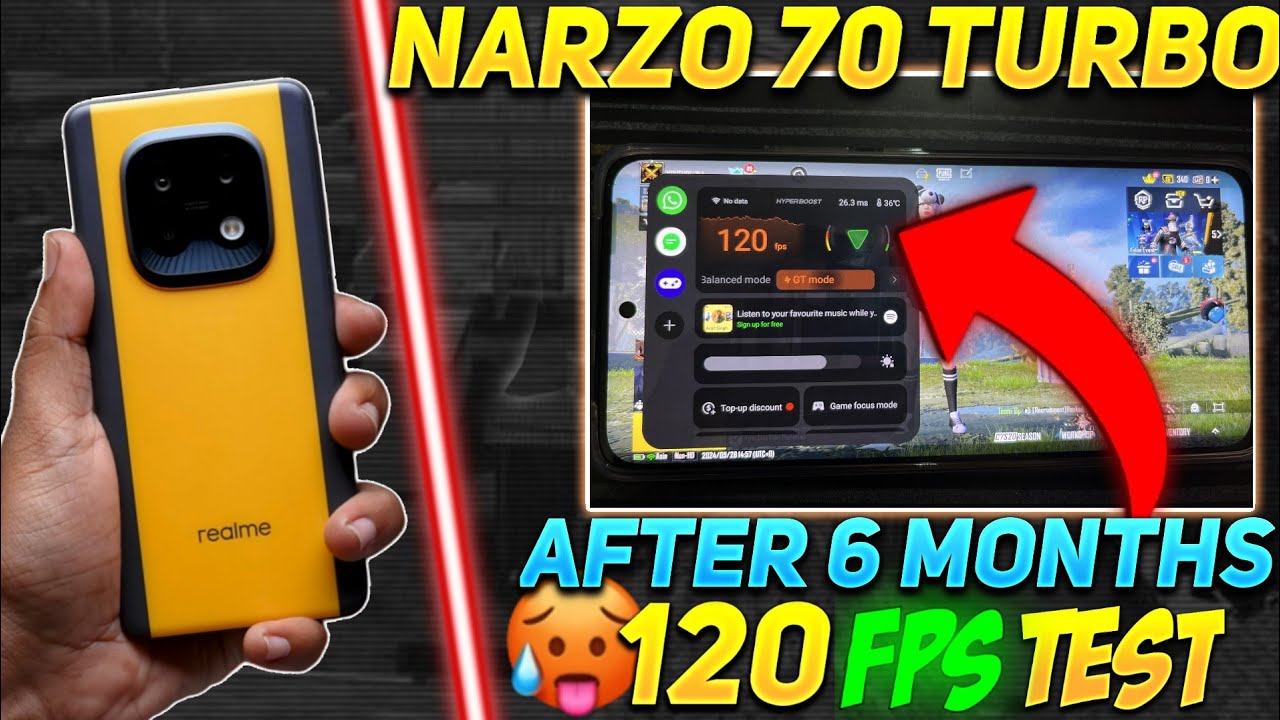 Realme Narzo 70 Turbo 120 Fps Enabled After 6 Months 🔥😱 | Realme Narzo 70 Turbo Bgmi/Pubg 120 Fps