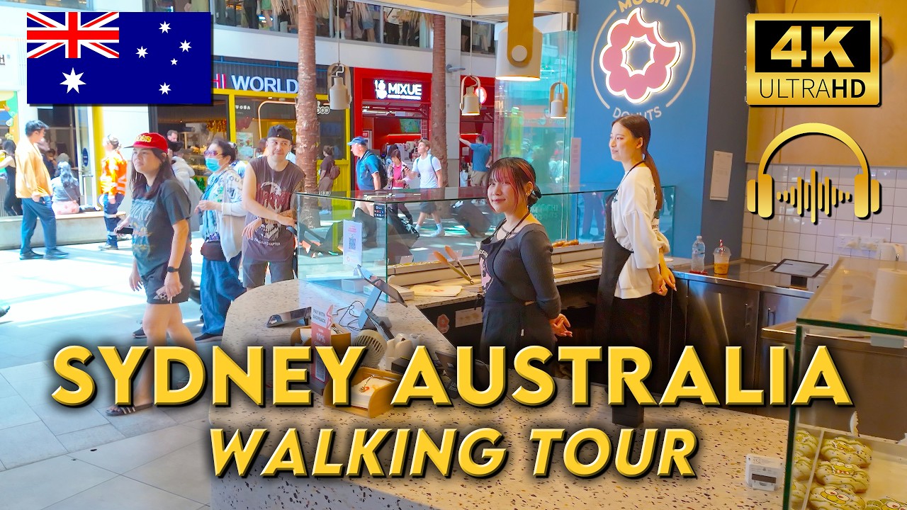 WALKING TOUR SYDNEY AUSTRALIA | What Can You Eat at Bustling Chatswood Markets? | 4KUHD | Binaural 🎧