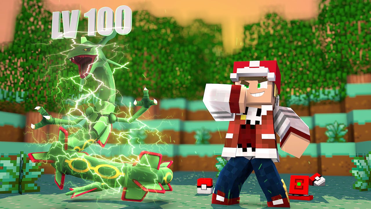 Minecraft: RAYQUAZA LEVEL 100 ! - POKEMON CHAMPIONS ‹ PORTUGAPC ›