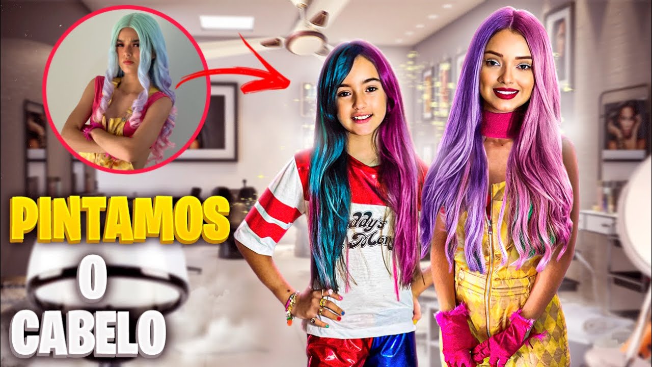 BELINHA E LUA PINTARAM O CABELO DE VERDADE E A RAPINA ESTRAGOU TUDO!
