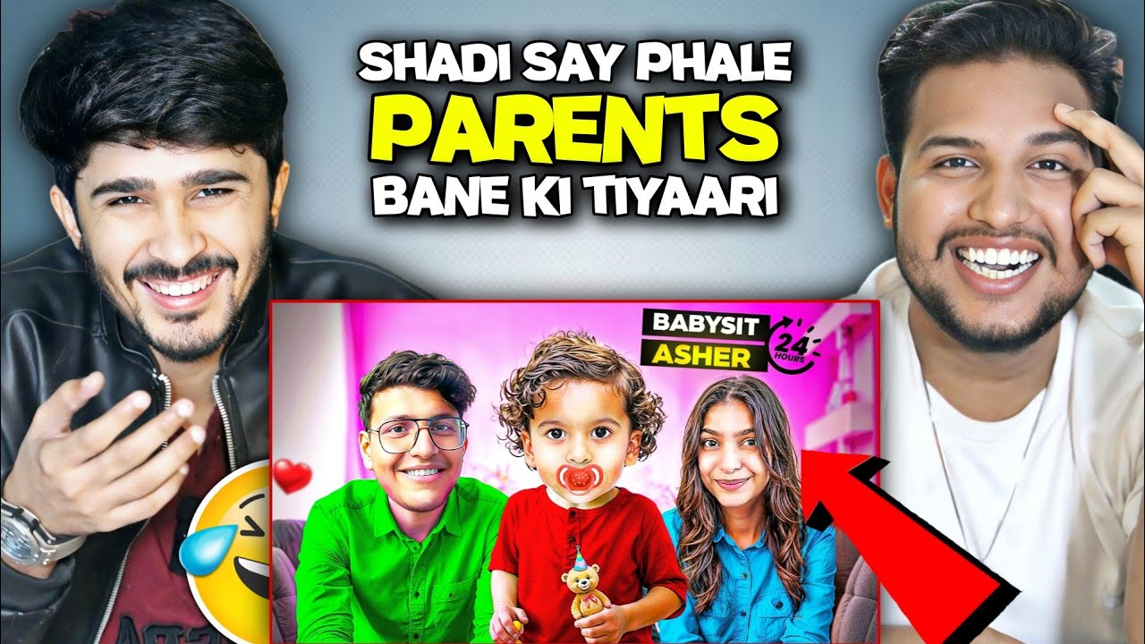 Ruchika and I Became Parents for 24 Hours Challenge Reaction 😂🔥|  V2funreacts #ruchikarathore