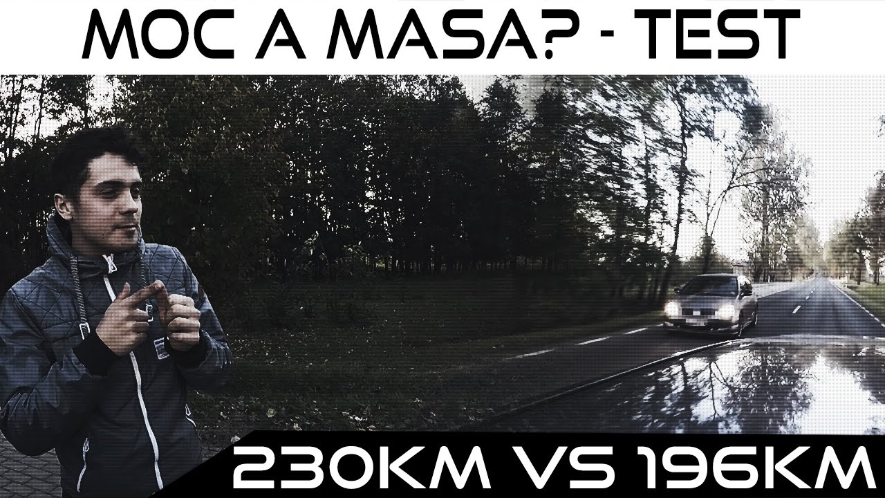Moc a masa auta? - test por&oacute;wnujący