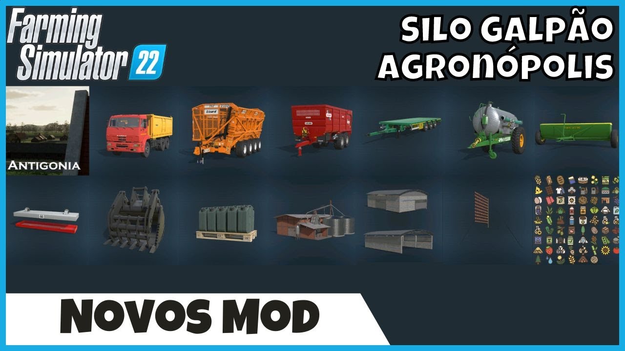 FS22 Mods | Transbordo BR, Silo Galpão Agronopolis, Calibrador de Colheitadeira Farming Simulator 22