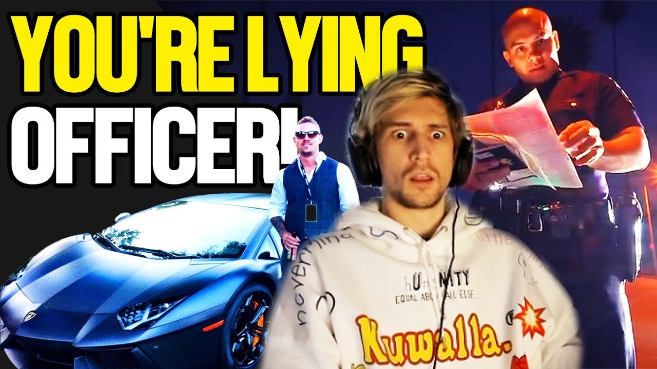 xQc Reacts to Lambo Owner Schools Lying Cop | Audit the Audit