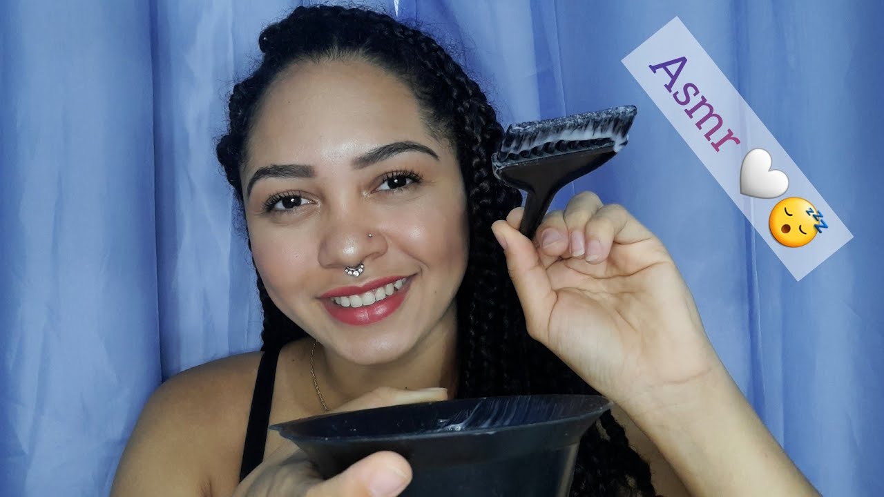 ASMR Pintando seu cabelo 😴😍