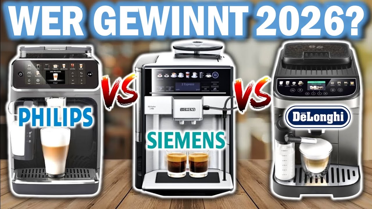 Die besten KAFEEVOLLAUTOMATEN | Top 3 Kaffeevollautomaten 2026